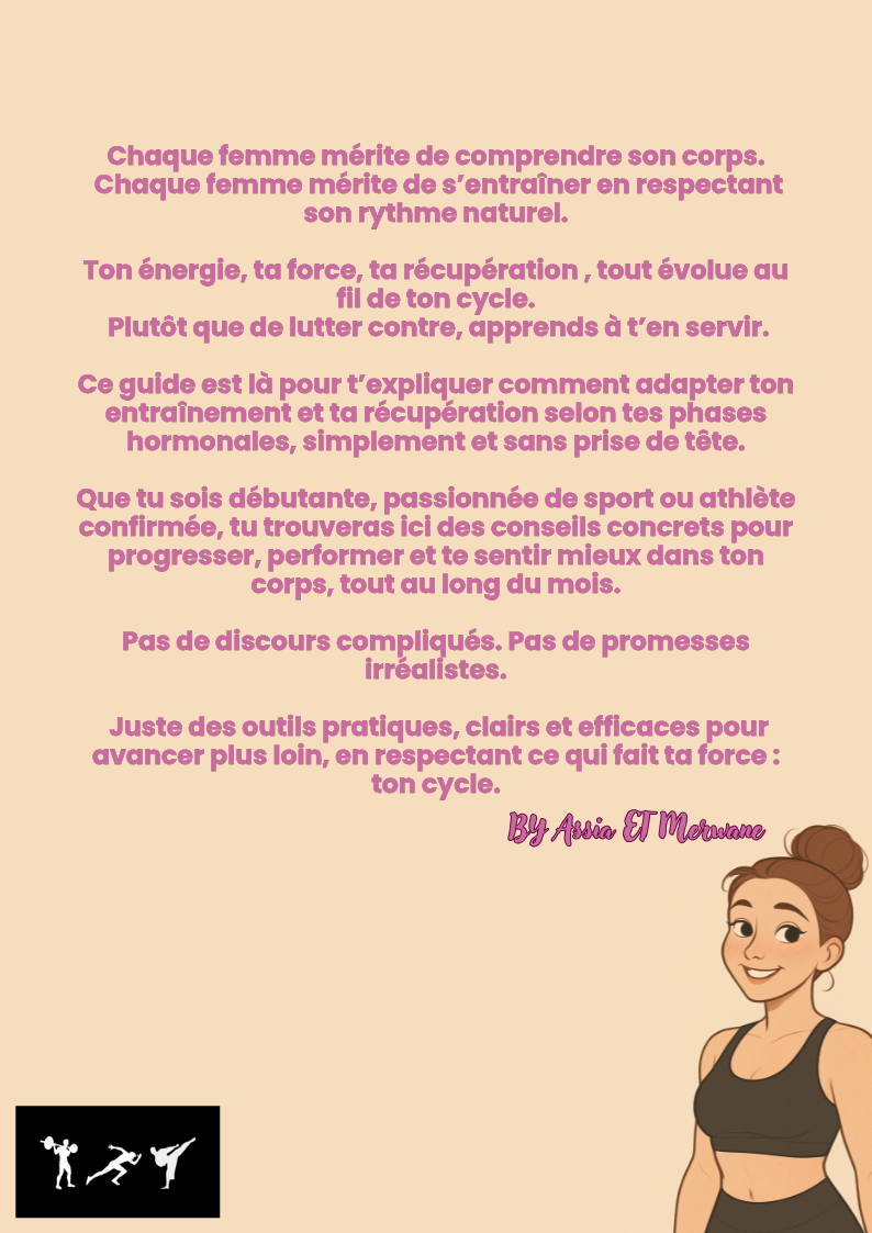 Comprendre et s'entrainer au rythme de son cycle