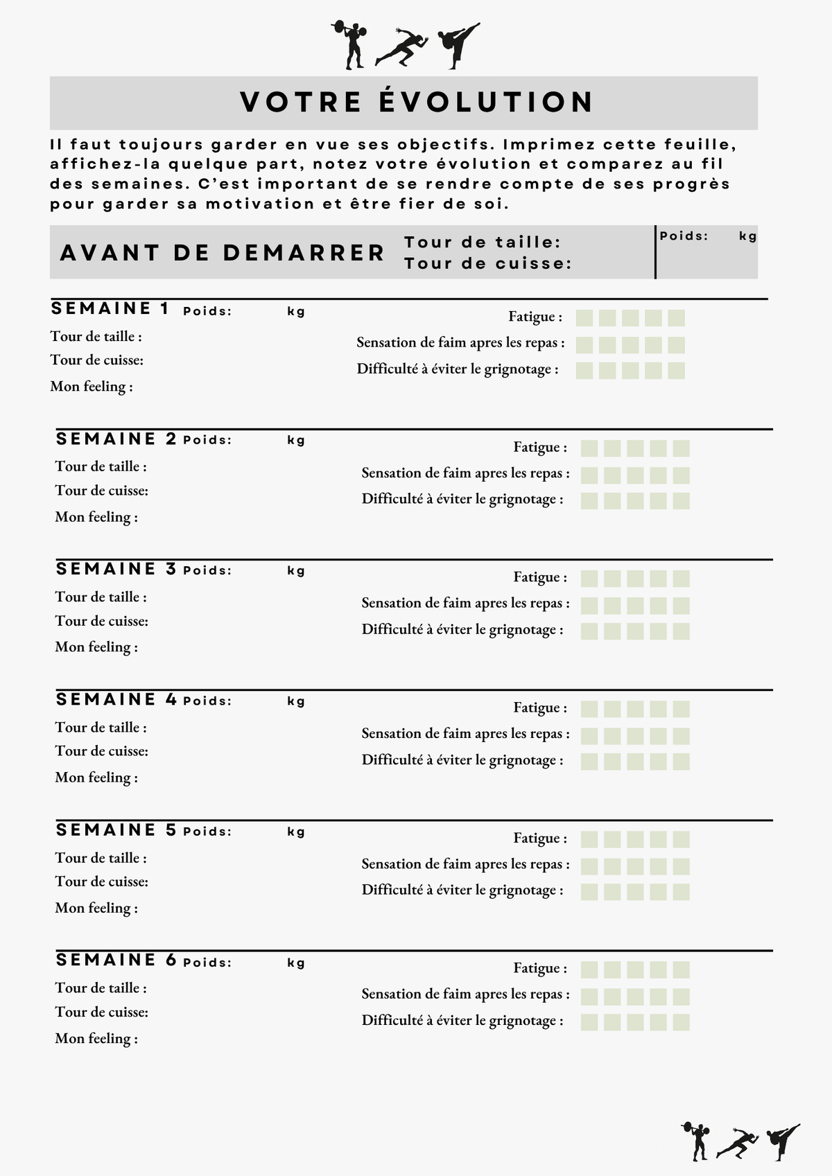 tracker d'évolution